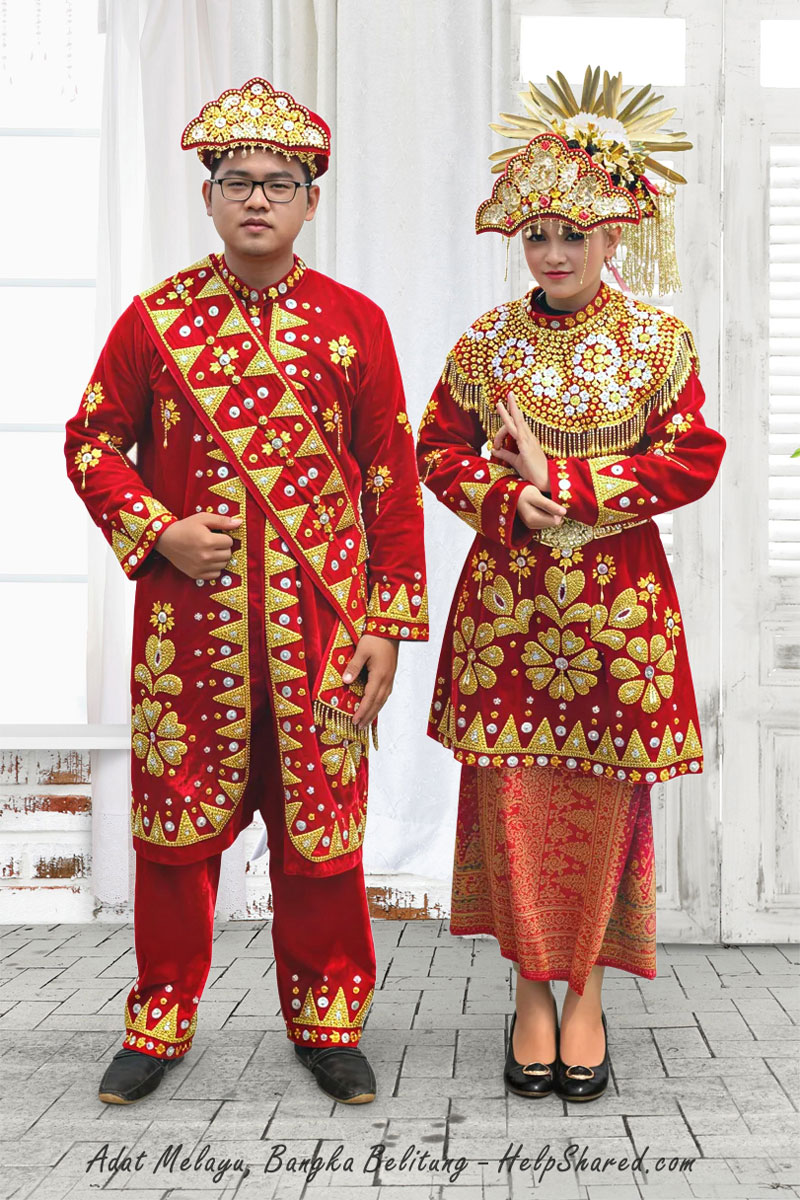 baju-adat-pengantin-babel Pakaian Adat Pengantin Babel