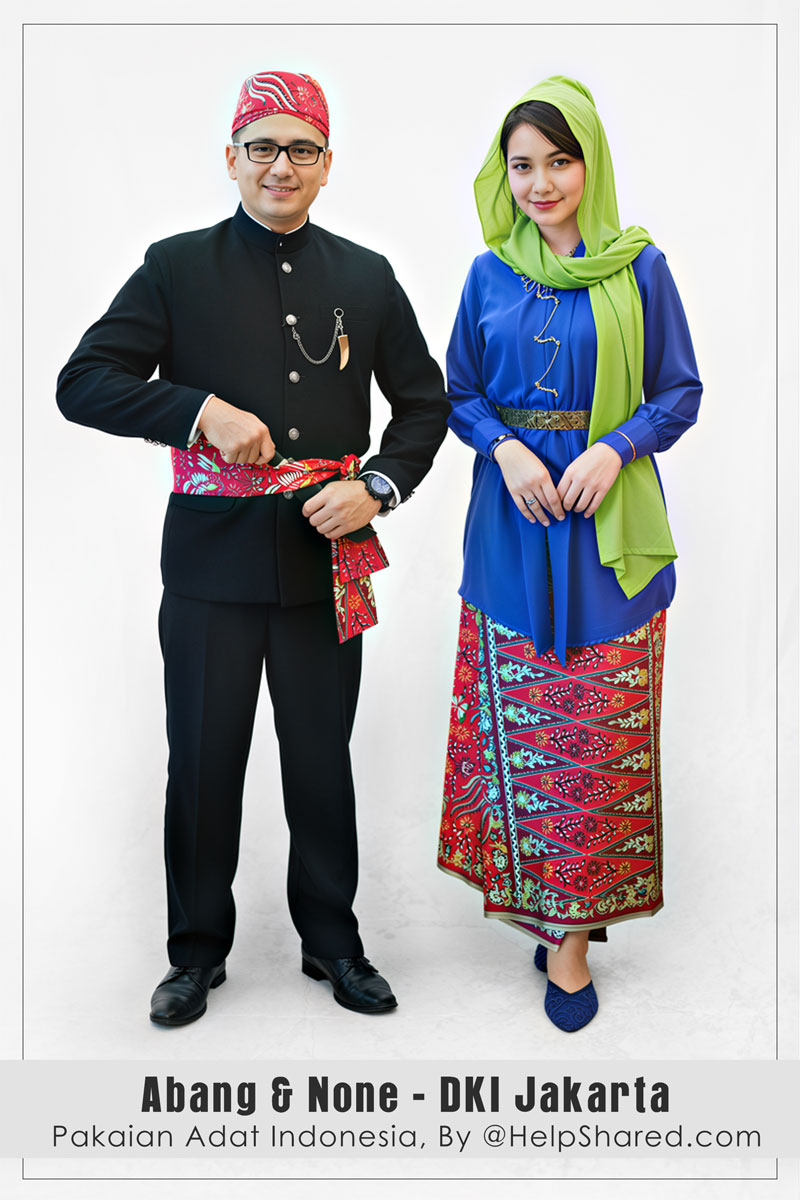 baju-adat-abang-none-betawi-jakarta Pakaian Adat Abang None Betawi Jakarta