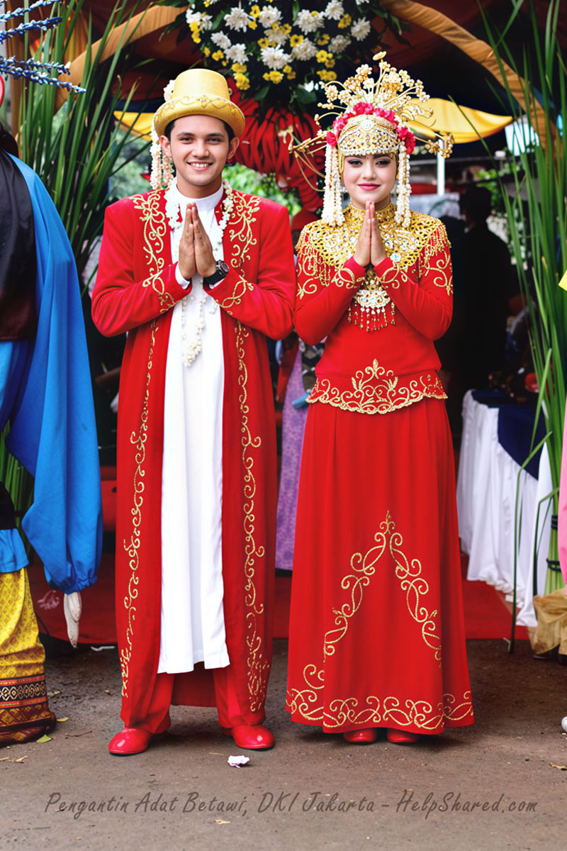 baju-adat-pengantin-betawi Pakaian Adat Pengantin Betawi