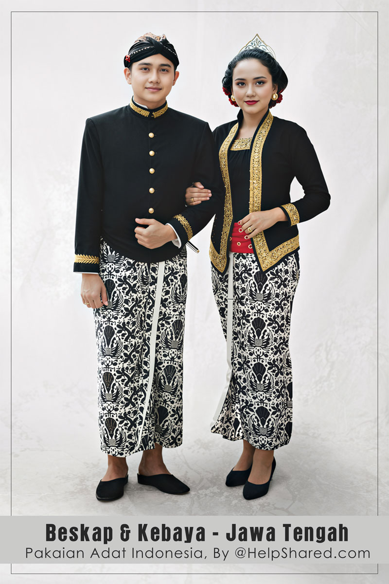 baju-adat-beskap-kebaya-jateng Pakaian Adat Beskap Kebaya Jateng
