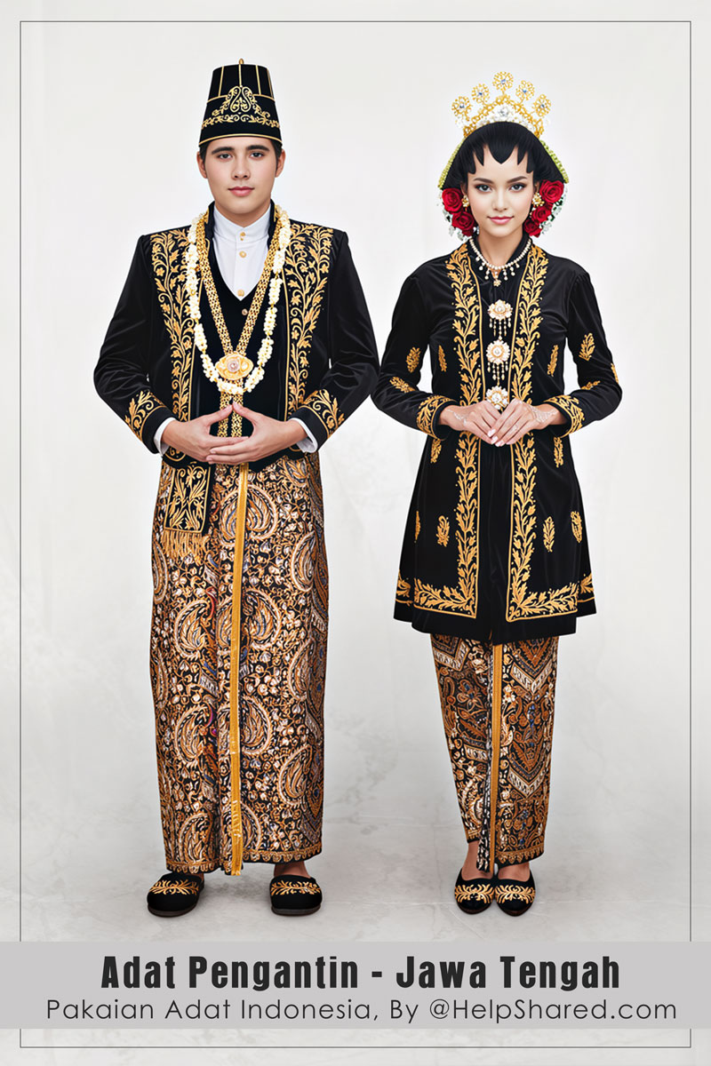 baju-adat-pengantin-jawa-tengah Pakaian Adat Pengantin Jawa Tengah