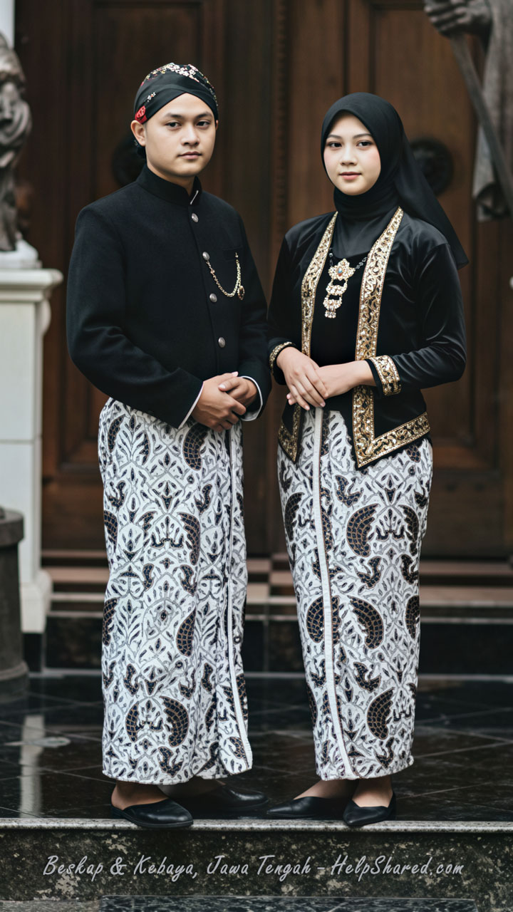 baju-adat-beskap-kebaya-jawa-tengah Pakaian Adat Beskap Kebaya Jawa Tengah
