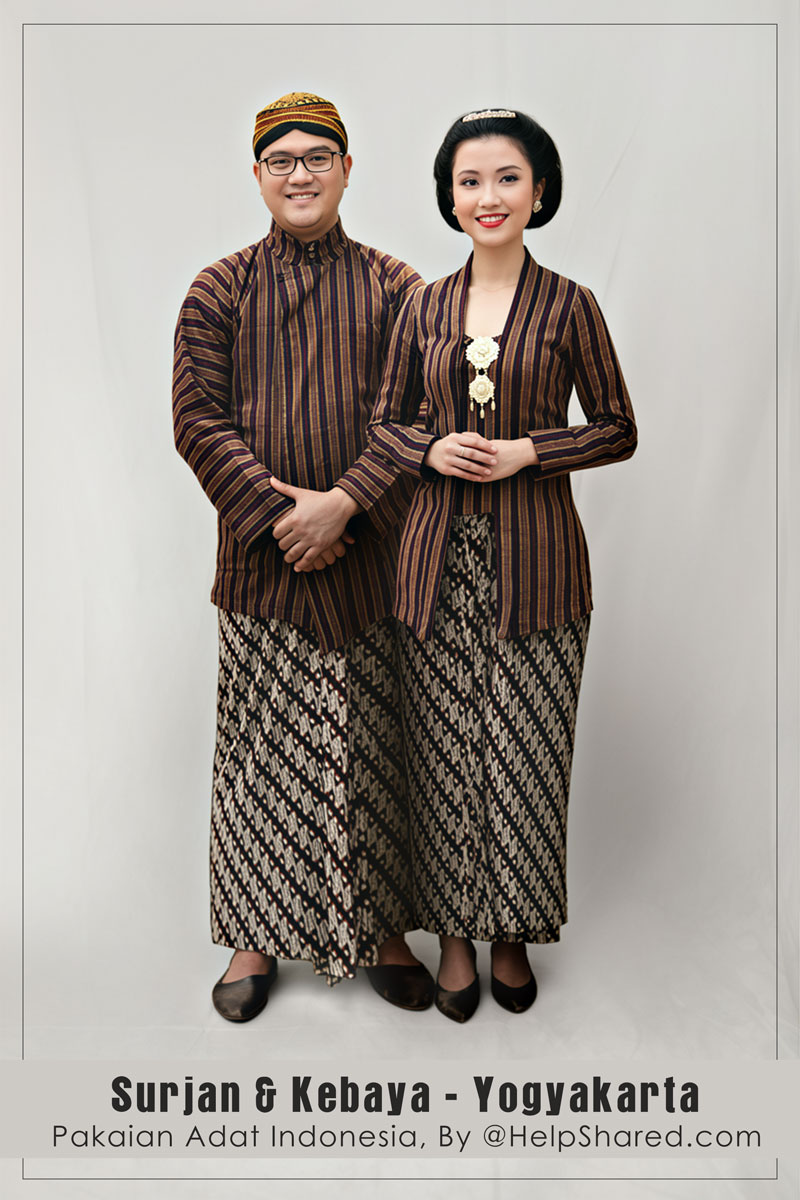 baju-adat-surjan-kebaya-lurik-yogyakarta Pakaian Adat Surjan Kebaya Lurik Yogyakarta