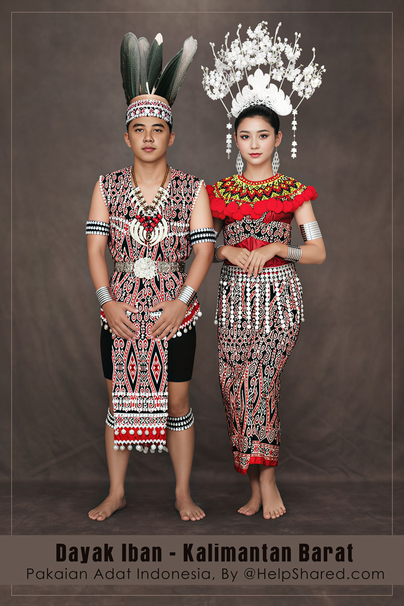 baju-adat-dayak-iban-kalbar Pakaian Adat Dayak Iban Kalbar