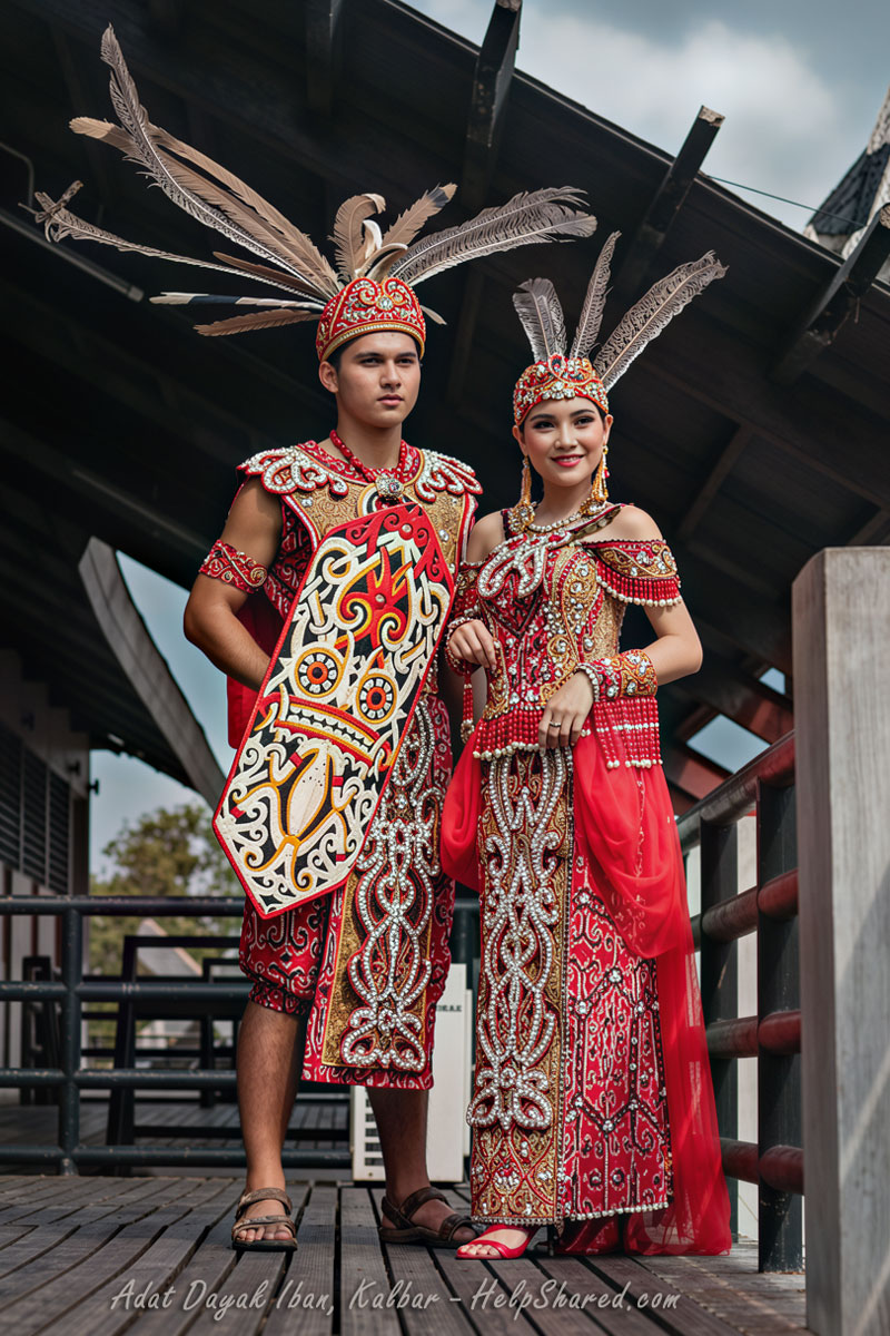 baju-adat-dayak-iban Pakaian Adat Dayak Iban Modern