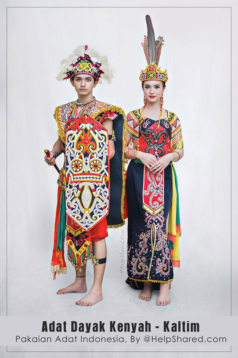 baju-adat-dayak-kenyah-kaltim Pakaian Adat Dayak Kenyah Kaltim