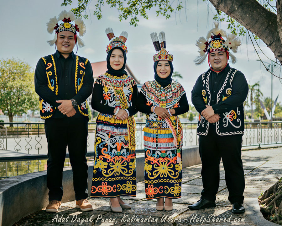 baju-adat-dayak-punan-kaltara Pakaian Adat Dayak Punan Kaltara