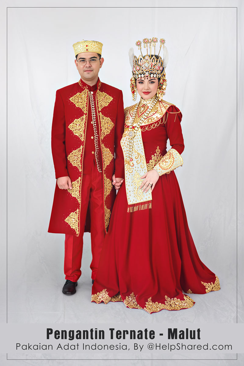 baju-adat-pengantin-ternate-malut Pakaian Adat Pengantin Ternate Malut