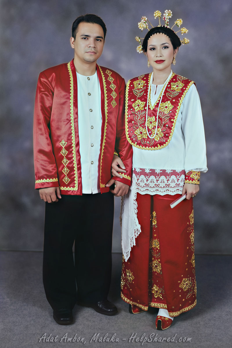 baju-adat-pengantin-ambon-maluku Pakaian Adat Pengantin Ambon Maluku