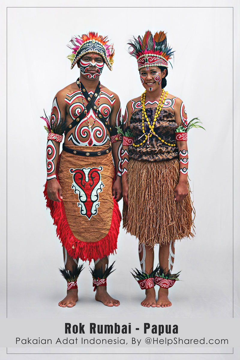 baju-adat-rok-rumbai-papua Pakaian Adat Rok Rumbai Papua
