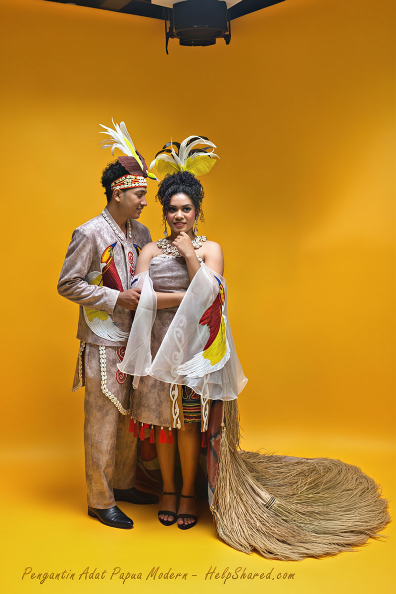 baju-adat-pengantin-adat-papua Pakaian Adat Pengantin Adat Papua