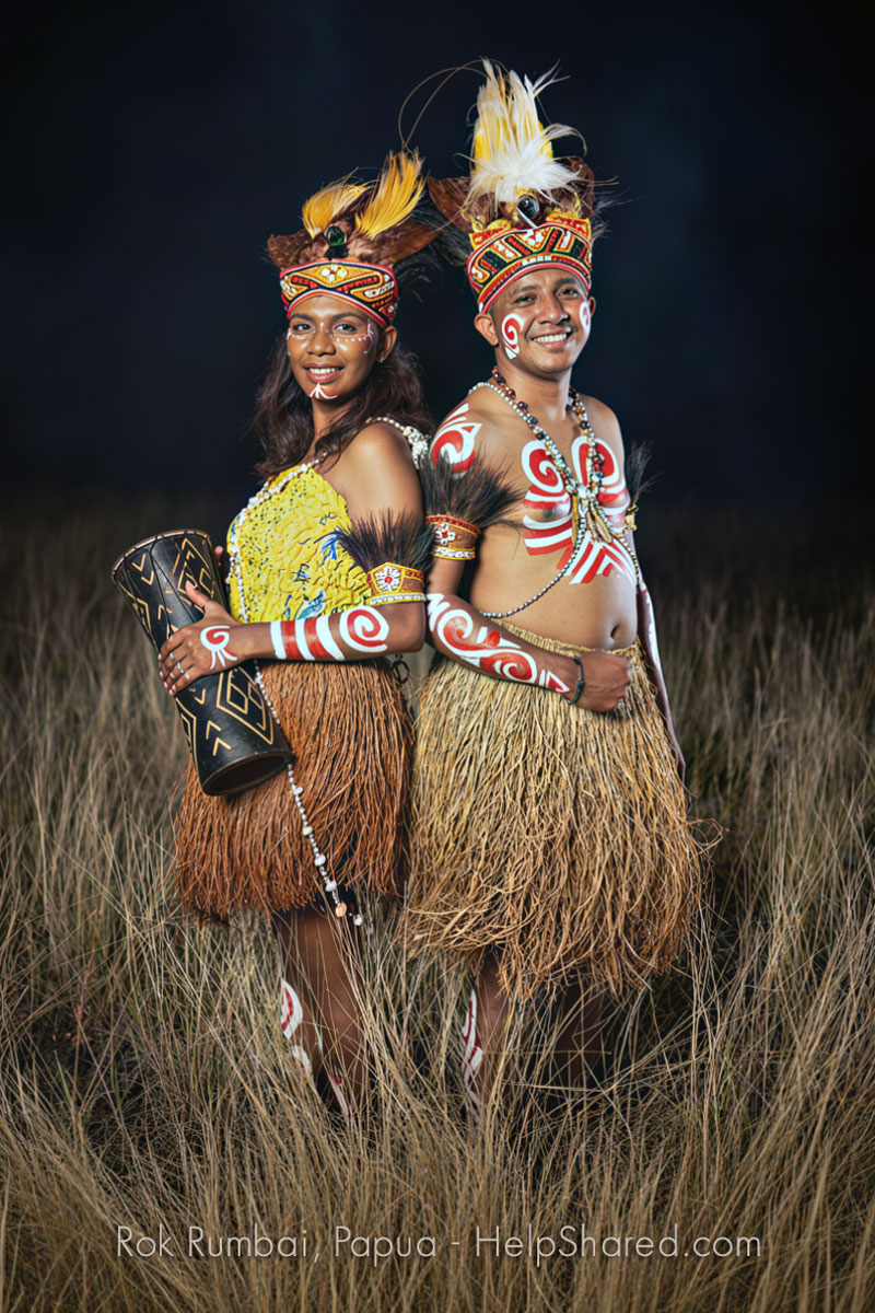 baju-adat-rok-rumbai-papua Pakaian Adat Rok Rumbai Papua