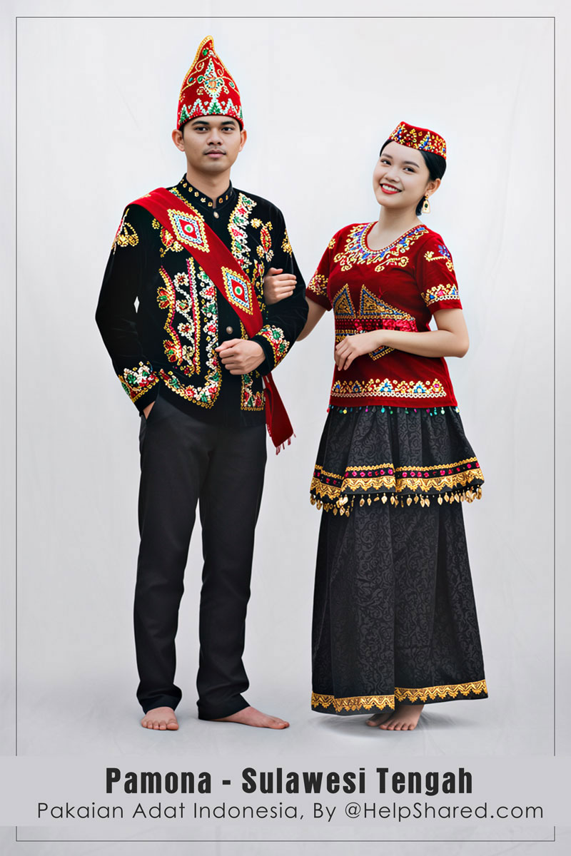 baju-adat-pamona-mori-sulteng Pakaian Adat Pamona Mori Sulteng