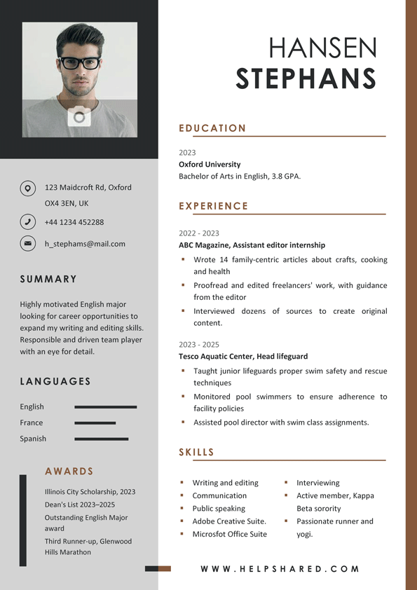 college student resume