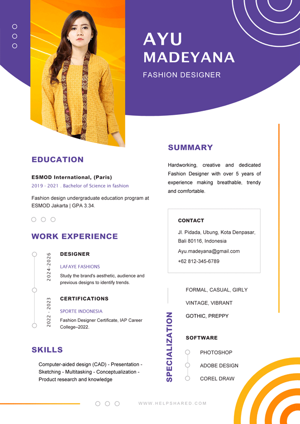 designer resume