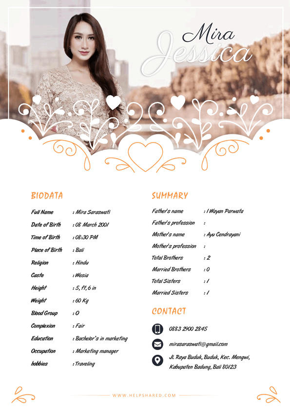 resume marriage