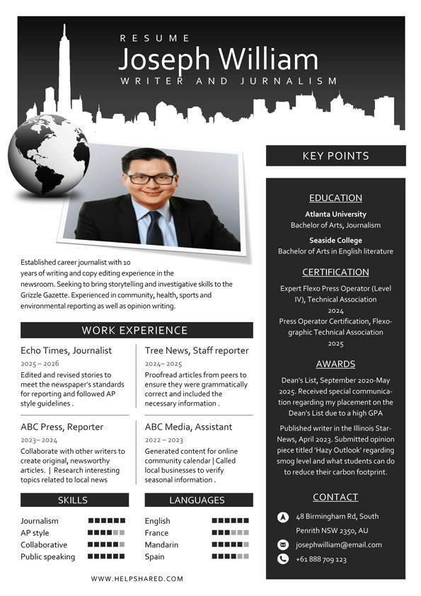 professional resume