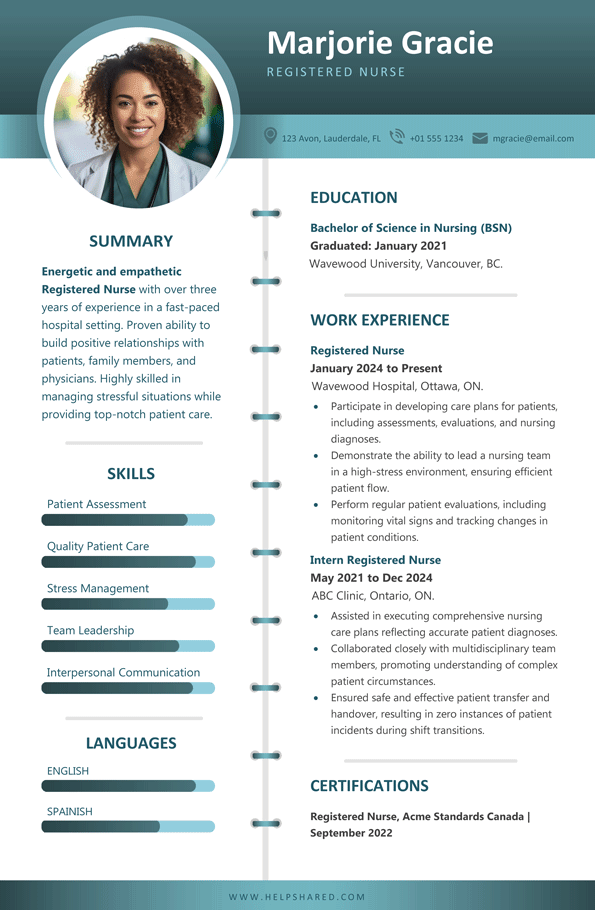 registered nurse resume