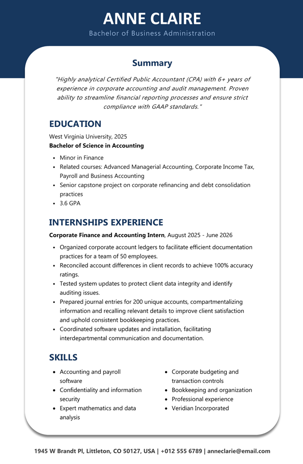 resume fresher accountant resume fresher accountant