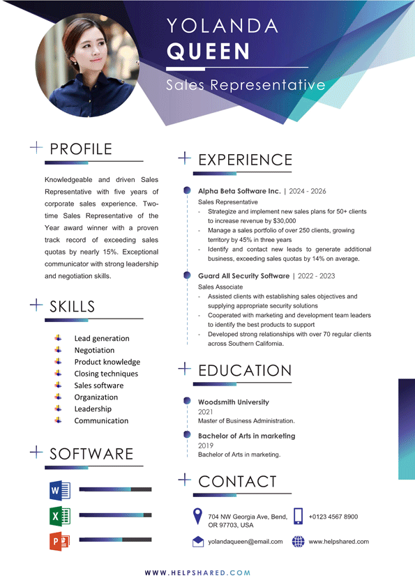 sales resume